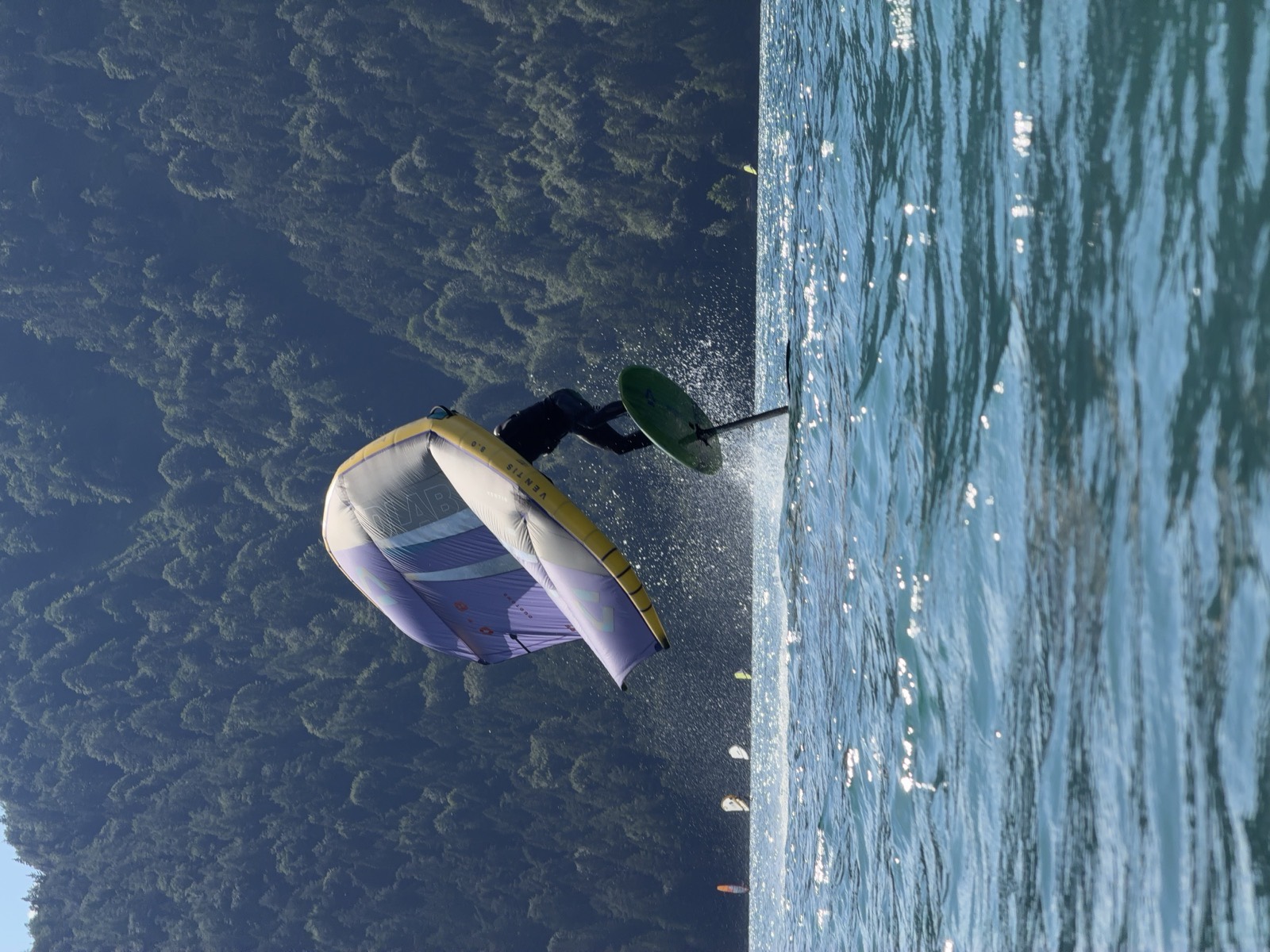 Wingfoiling on Lake Achensee