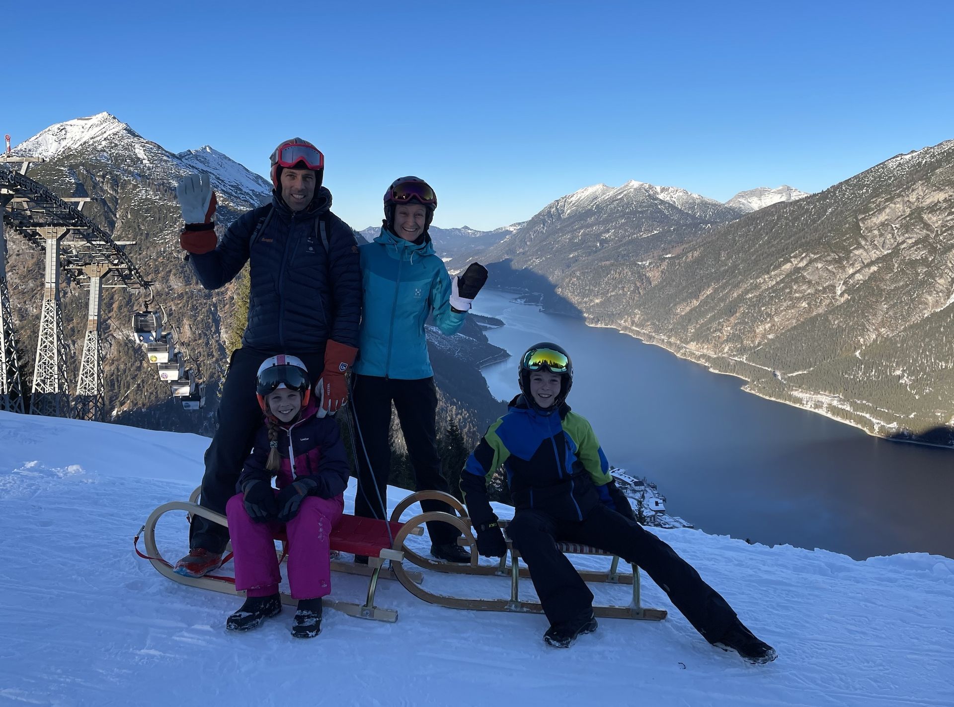 Sledding fun
